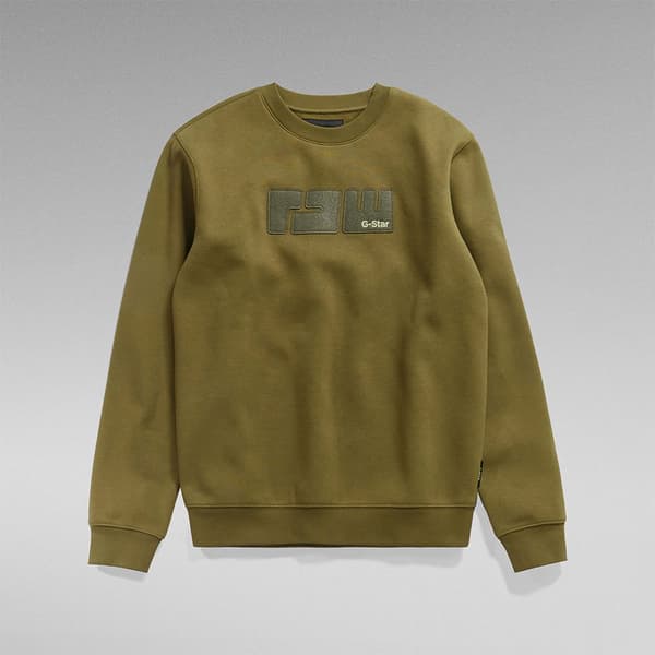G-star Sweatshirt Felt R Grøn S Mand