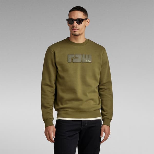 G-star Sweatshirt Felt R Grøn S Mand