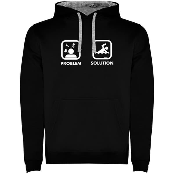 Kruskis Huppari Problem Solution Swim Two-colour Musta 3XL Mies
