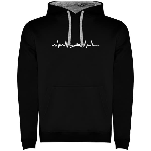 Kruskis Luvtröja Swimming Heartbeat Two-colour Svart L Man