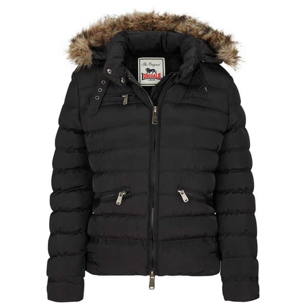 Lonsdale Frakke Appledore Sort M Kvinde