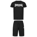 Miniatyrbillede 1 af 8: Lonsdale T-shirt Og Short Set Moy Sort XL Mand
