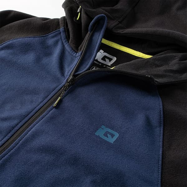Iq Sweatshirt Med Fuld Lynlås Silve Blå S Mand