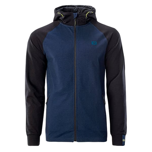 Iq Sweatshirt Med Fuld Lynlås Silve Blå S Mand