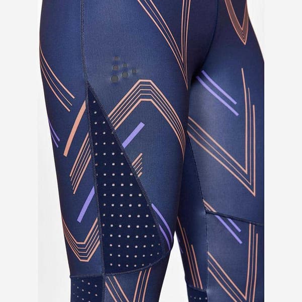 Craft Leggings Pro Hit Blocked Blå S Kvinde