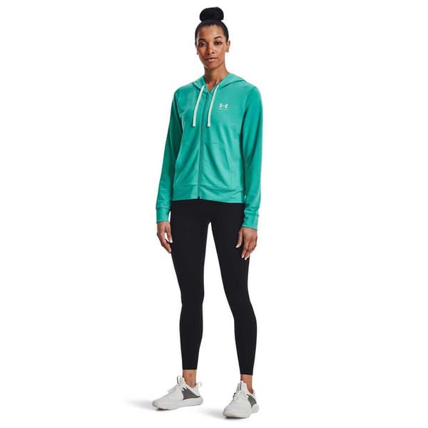 Under Armour Sweatshirt Med Fuld Lynlås Rival Terry Blå L Kvinde
