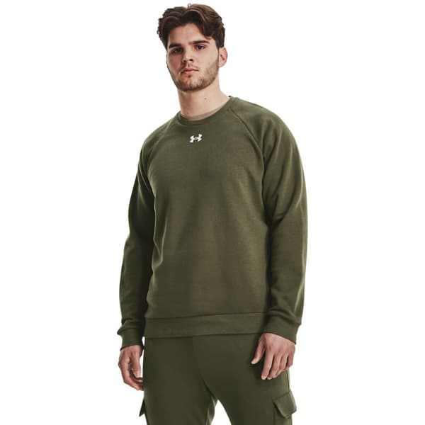Under Armour Sweatshirt Rival Fleece Crew Grøn XL / Regular Mand