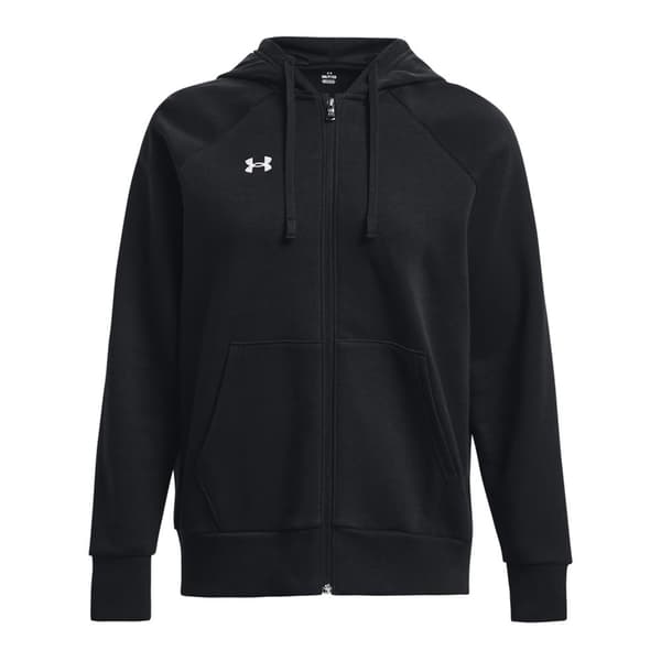 Under Armour Sweatshirt Med Fuld Lynlås Rival Fleece Sort M Kvinde