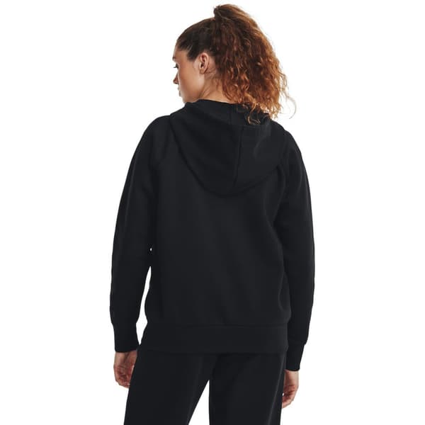 Under Armour Sweatshirt Med Fuld Lynlås Rival Fleece Sort M Kvinde