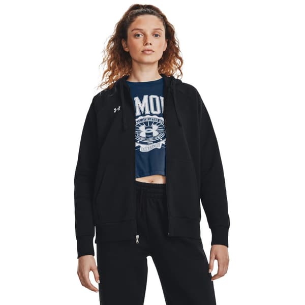 Under Armour Rival Fleece Sweatshirt Med Lynlås Sort XL Kvinde