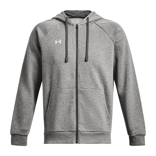 Under Armour Full Vetoketjullinen Villapaita Rival Fleece Harmaa XL / Regular Mies