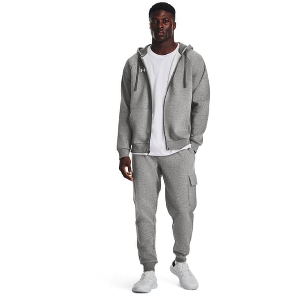 Under Armour Full Vetoketjullinen Villapaita Rival Fleece Harmaa XL / Regular Mies