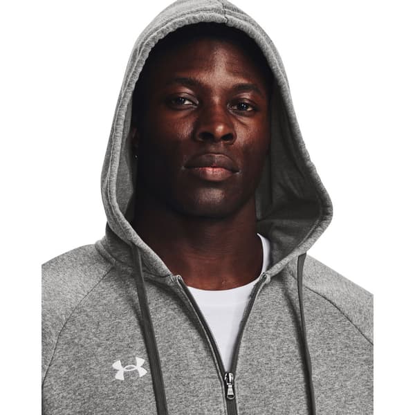 Under Armour Full Vetoketjullinen Villapaita Rival Fleece Harmaa XL / Regular Mies
