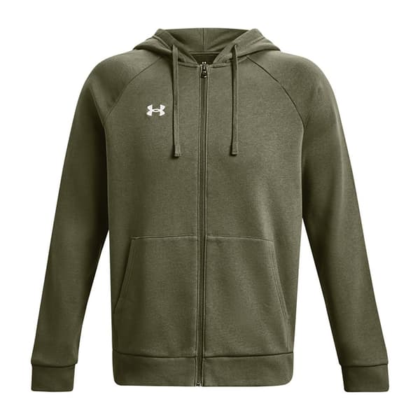 Under Armour Full Vetoketjullinen Villapaita Rival Fleece Vihreä M / Regular Mies