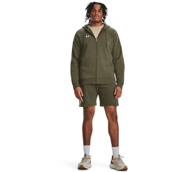Under Armour Full Vetoketjullinen Villapaita Rival Fleece Vihreä M / Regular Mies