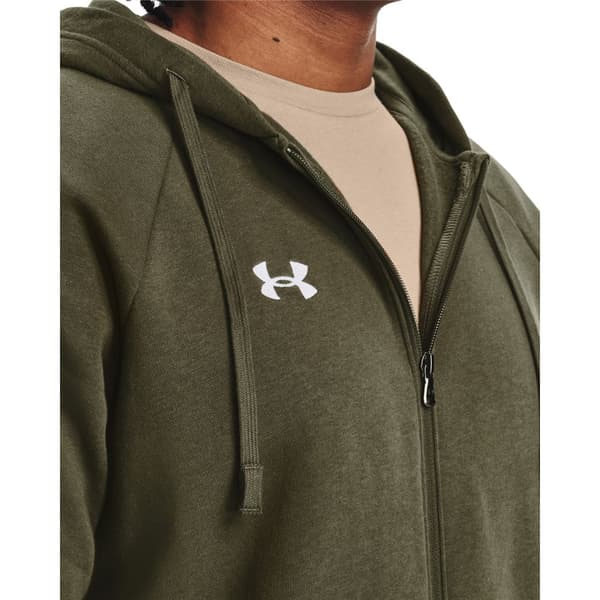 Under Armour Full Vetoketjullinen Villapaita Rival Fleece Vihreä M / Regular Mies