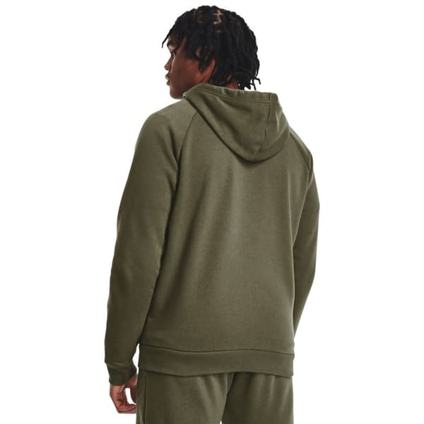 Under Armour Full Vetoketjullinen Villapaita Rival Fleece Vihreä M / Regular Mies