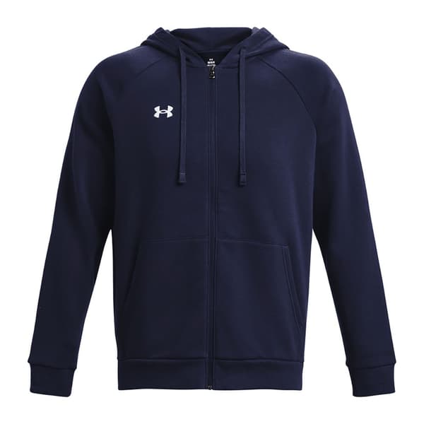 Under Armour Sweatshirt Med Full Dragkedja Rival Fleece Blå L / Regular Man