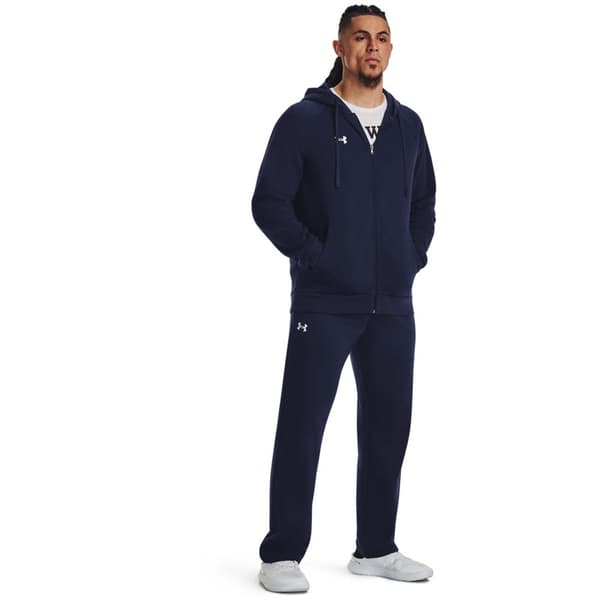 Under Armour Sweatshirt Med Full Dragkedja Rival Fleece Blå L / Regular Man