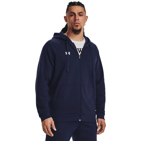 Under Armour Sweatshirt Med Full Dragkedja Rival Fleece Blå L / Regular Man