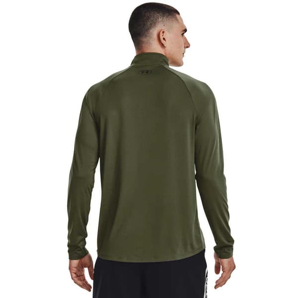 Under Armour Langærmet T-shirt Med Halv Lynlås Tech™ 2.0 Grøn L / Regular Mand