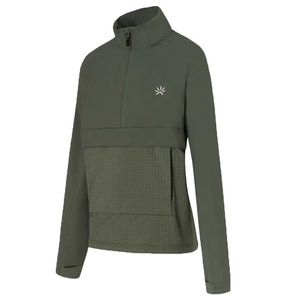 Tropicfeel Halv Lynlå Sweatshirt Ns40 Grøn M Kvinde