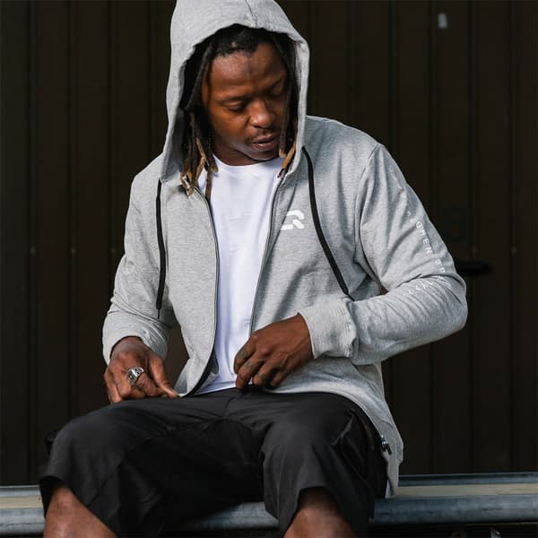 Iqon Sweatshirt Med Full Dragkedja Explore World Grå L Man
