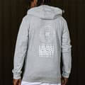 Miniatyrbild 4 av 4: Iqon Sweatshirt Med Full Dragkedja Explore World Grå XL Man