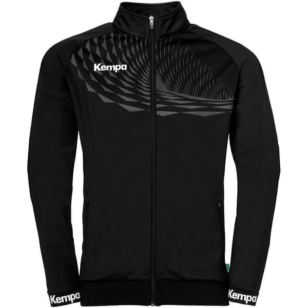 Kempa Træningsdragt Jakke Wave 26 Poly Sort 164 cm Dreng