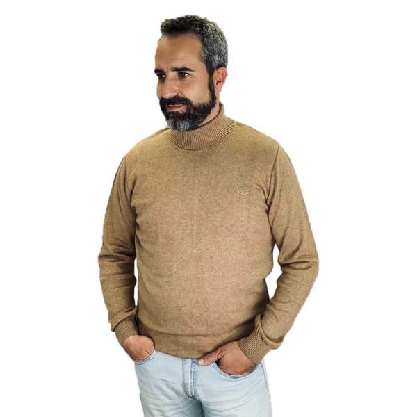 Pasion Morena Turtlehals Sweater Logo Beige L