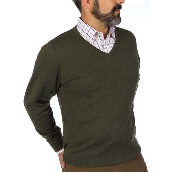 Pasion Morena Tröja Med V-ringning Tricot Grönt 2XL
