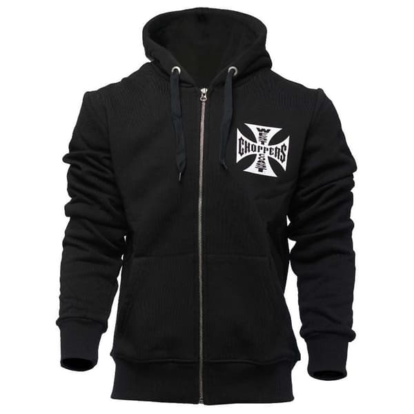 West Coast Choppers Sweatshirt Med Full Dragkedja Og Classic Svart 3XL Man