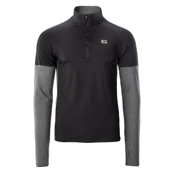 Iq T-shirt Med Halv Dragkedja Immo Svart,Grå M Man