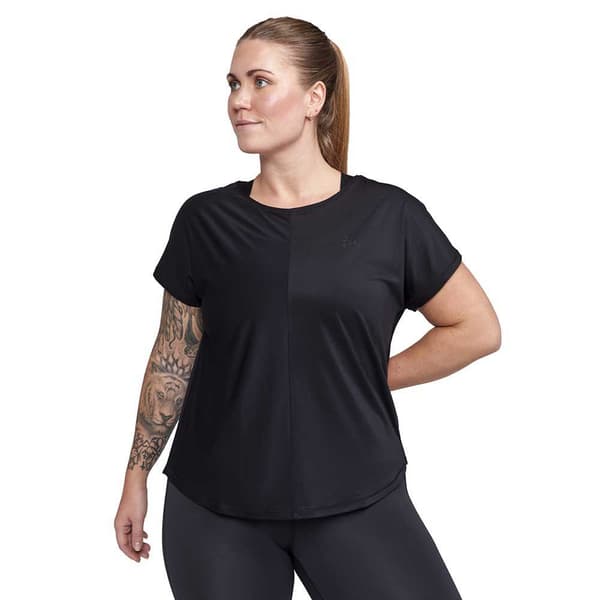 Craft Kortärmad T-shirt Core Essence Plus Svart 2XL Kvinna