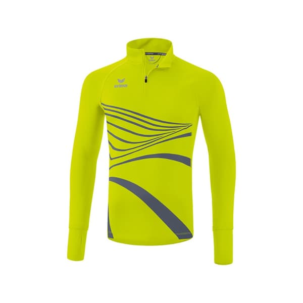 Erima Langærmet T-shirt Med Halv Lynlås Racing Grøn 3XL Mand