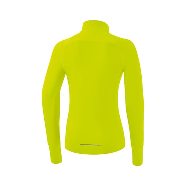 Erima Langærmet T-shirt Med Halv Lynlås Racing Gul 44 Kvinde