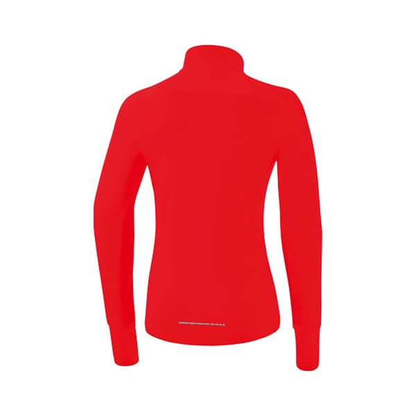 Erima Langærmet T-shirt Med Halv Lynlås Racing Rød 42 Kvinde