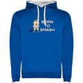 Miniatyrbillede 1 af 4: Kruskis Hættetrøje Born To Smash Two-colour Blå 2XL Mand