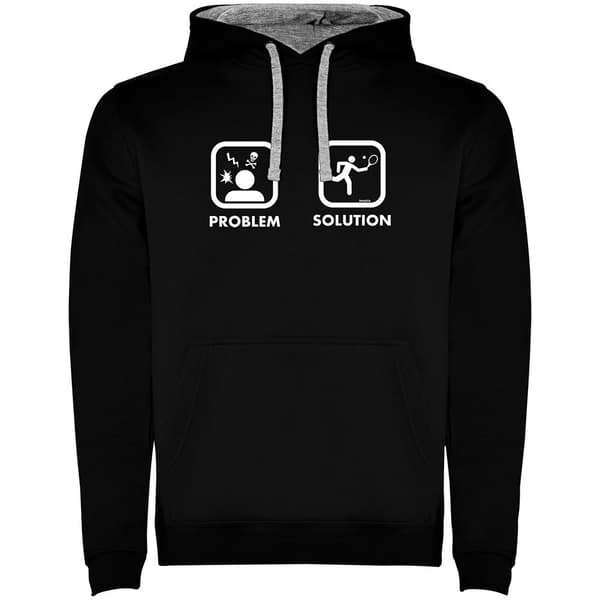 Kruskis Luvtröja Problem Solution Smash Two-colour Svart 2XL Man