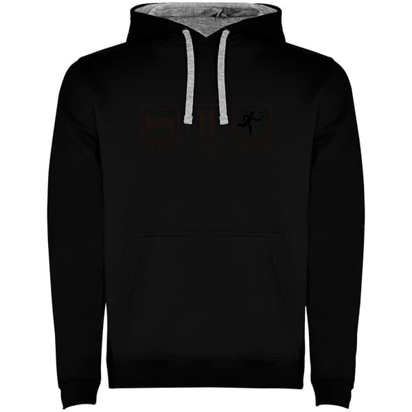 Kruskis Luvtröja Sleep Eat And Smash Two-colour Svart M Man