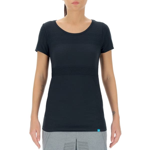Uyn Kortärmad T-shirt Natural Training Svart S Kvinna