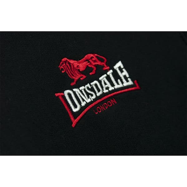 Lonsdale Sweatshirt Med Fuld Lynlås Lancaster Sort 2XL Mand