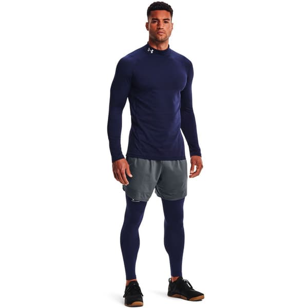 Under Armour Pitkähihainen T-paita Coldgear Armour Fitted Mock Sininen 3XL / Regular Mies