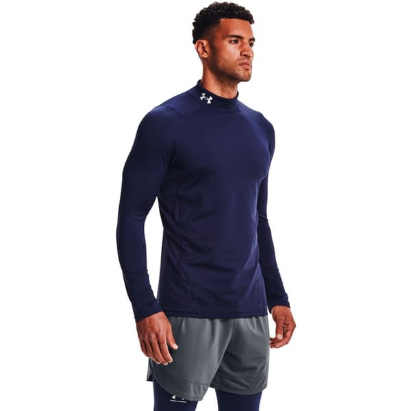 Under Armour Pitkähihainen T-paita Coldgear Armour Fitted Mock Sininen 3XL / Regular Mies