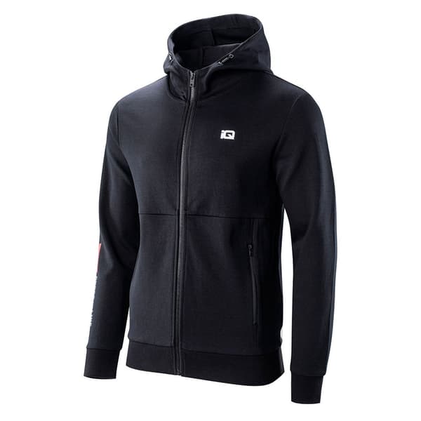 Iq Sweatshirt Med Fuld Lynlås Vesil Sort S Mand
