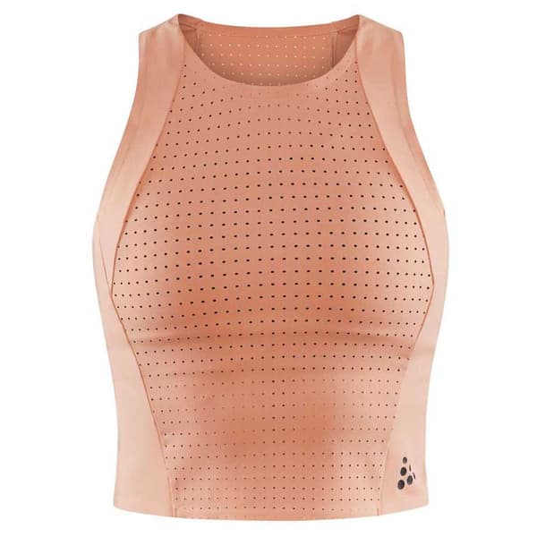 Craft Ärmlös T-shirt Adv Hit Perforated Orange S Kvinna