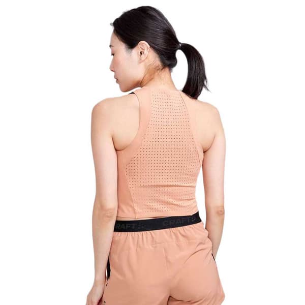 Craft Ärmlös T-shirt Adv Hit Perforated Orange S Kvinna