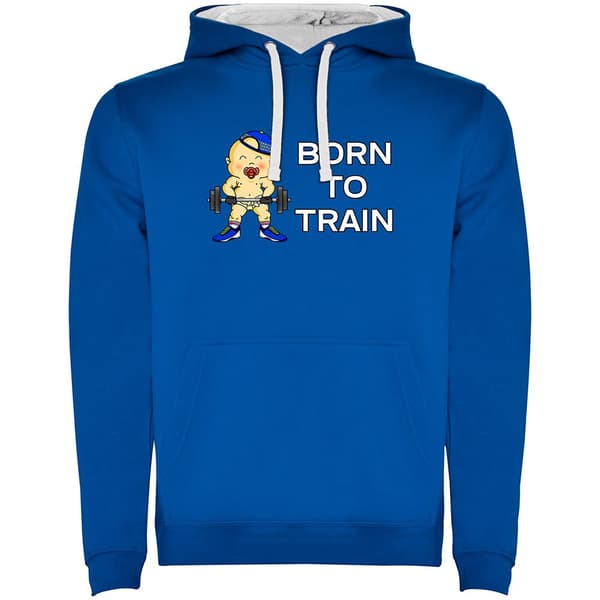 Kruskis Luvtröja Born To Train Two-colour Blå 2XL Man