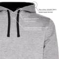 Miniatyrbillede 3 af 4: Kruskis Hættetrøje Fitness Heartbeat Two-colour Grå 3XL Mand