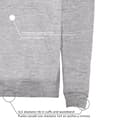 Miniatyrbillede 4 af 4: Kruskis Hættetrøje Fitness Heartbeat Two-colour Grå 3XL Mand